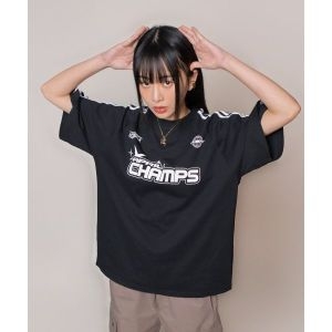  본챔스 BORN CHAMPS X에이프릴에잇 에이프릴 챔스 오버핏 티셔츠 B23ST10BK 833569