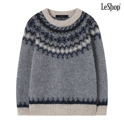 르샵 여성 노르딕 윈터 클래식 긴팔 니트 DP4KT001A