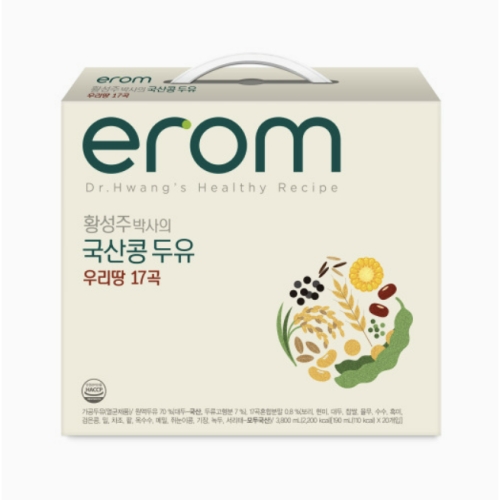 이롬 황성주 국산콩 두유 우리땅 17곡 190ml (64개)
