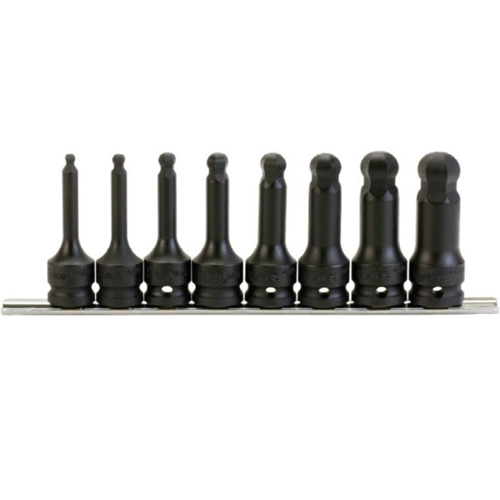 지니어스 1/2 임팩트 육각비트 소켓세트 볼포인트 WH-408MD (8pcs)