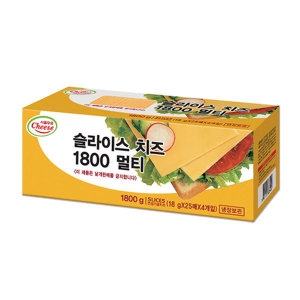 서울우유 체다 슬라이스 치즈 멀티2 100매 1.8kg_이미지