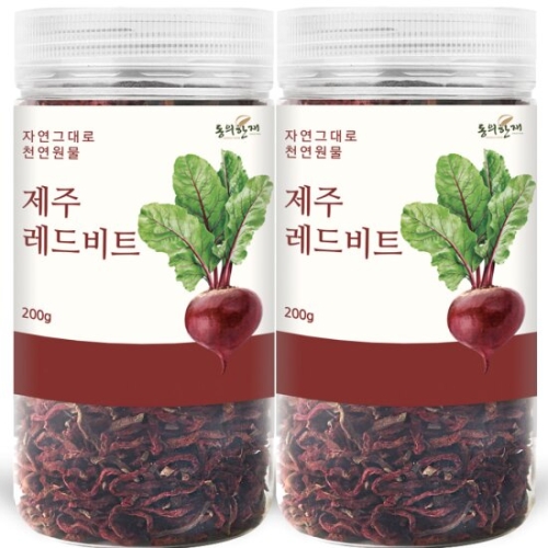 동의한재 최상품 제주도 레드비트차 말린 비트 (200g,2개)