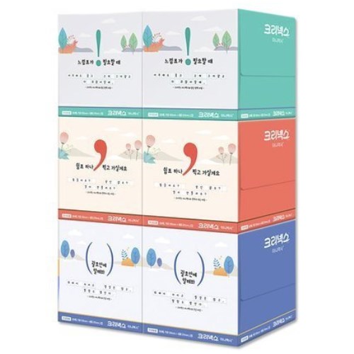 크리넥스 미니맥시 미용티슈 250매 (6입) (1팩(6입))_이미지
