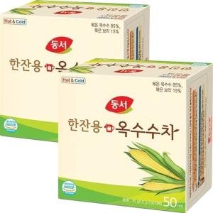 한잔용 옥수수차 1.5g 100T 50개입x2개 /단일