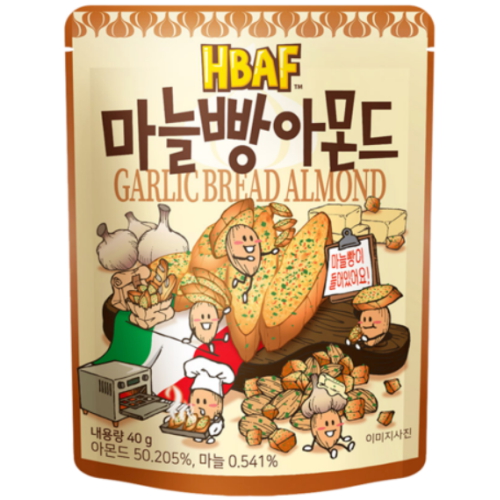 (주)바프 HBAF 마늘빵 아몬드 40g