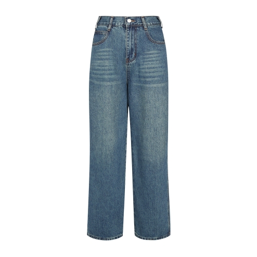 르샵 텍션지 워싱 데님 바지-LC48DP070