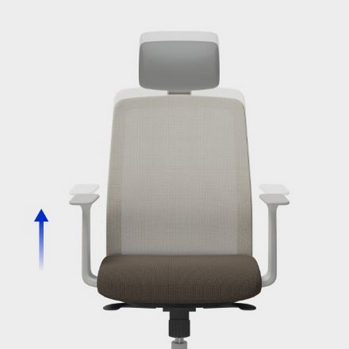 시디즈 탭스퀘어 화이트 컴퓨터 책상 의자_이미지