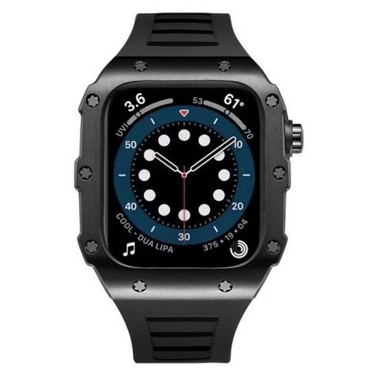 발렌티노루디 애플워치 호환 스트랩 풀커버 일체형 실리콘밴드 VRA21045-02SBK