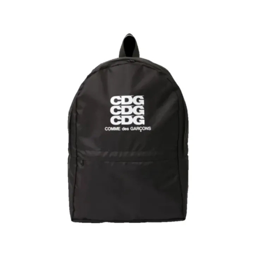 꼼데가르송 CDG CDGCDGCDG 로고 프린트 나일론 백팩 블랙 SZ-K203-051-1