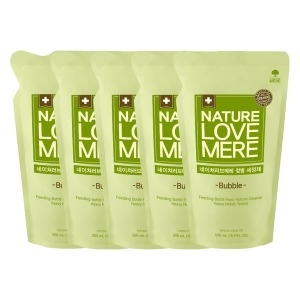 네이쳐러브메레 유아 거품형 젖병 세정제 리필 500ml 5팩
