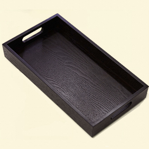 베스트데코 우드 직사각 손잡이 쟁반 (18x34cm)_이미지