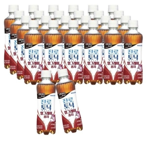 하이트진로 진로 토닉워터 얼그레이 홍차 제로 300ml (24개)