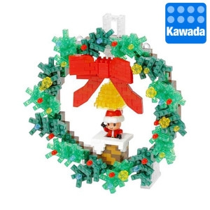 카와다 나노블럭 크리스마스 화환 NBH220 나노블록