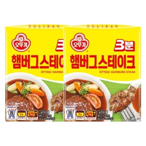 오뚜기 3분 햄버그 스테이크 140g (2개)_이미지