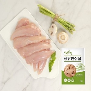 치킨마켓 생 닭안심 1kg (10개)