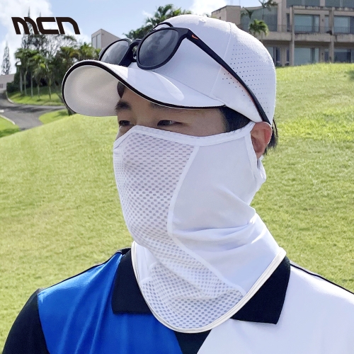MCN 숨쉬기편한 쿨링 메쉬 운동 런닝 등산 마스크 넥워머 화이트