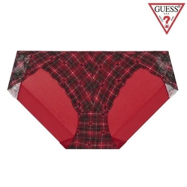 게스 홀리데이 하트체크 여성팬티 GDWBPB12RD 100