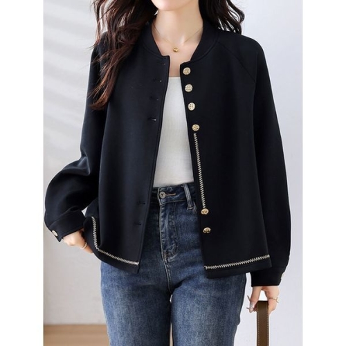 에꼴드파리 반넥 금장 버튼 점퍼_F59WUB021Z