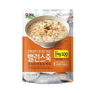 샘표식품 밸런스죽 통녹두 전복삼계죽 420g_이미지