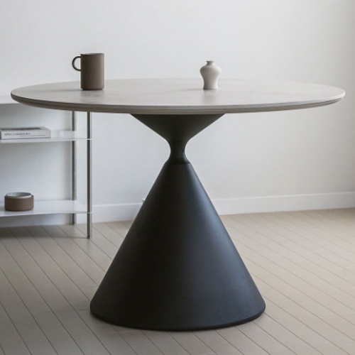 우드띠어리 발렌토 원형 포세린 세라믹 식탁 1100