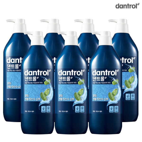 댄트롤 쿨링 멘톨 탄산수 샴푸 820ml (7개)_이미지