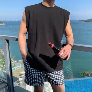 브리치 비바럽 루즈핏 남성 민소매 메시 박스 비치 나시 TS18938M_이미지