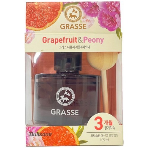 불스원 그라스 디퓨저 방향제 자몽피오니향 105ml (4개)_이미지