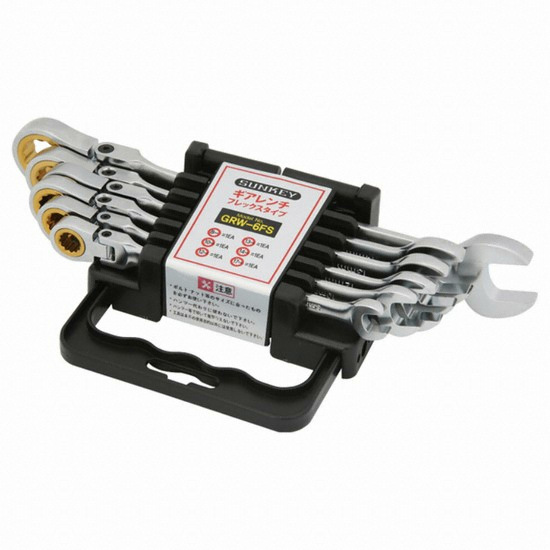 썬키 플렉시블 기어렌치 세트 GRW-6FS (6pcs)