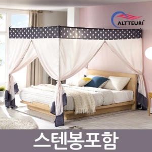 알뜨리 프리미엄 사각 난방텐트 일반형 세트 2층침대용 방한 침대 보온 실내 수면 겨울 캐노피 텐트 용품_이미지