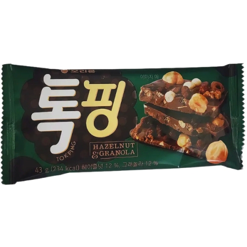 오리온 톡핑 헤이즐넛 그래놀라 43g (34개)