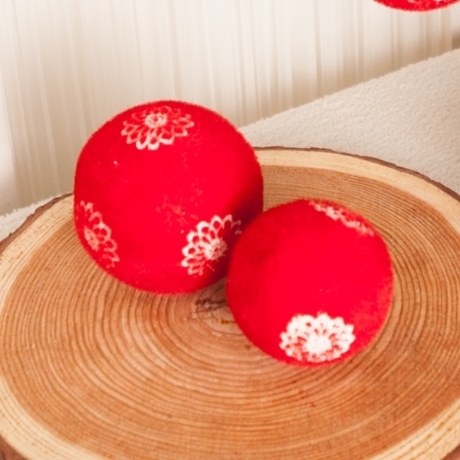 플라워트리 레드레이스볼 2개 10cm