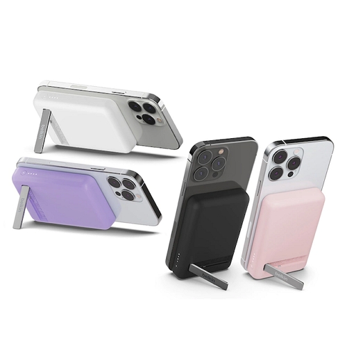 벨킨 맥세이프 마그네틱 무선충전 보조배터리+스탠드 BPD004bt 5000mAh_이미지