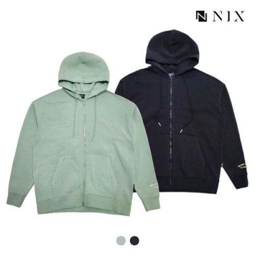 닉스 유니 레터링 세미오버핏 후드집업FNRSCUZ781P 997860_이미지