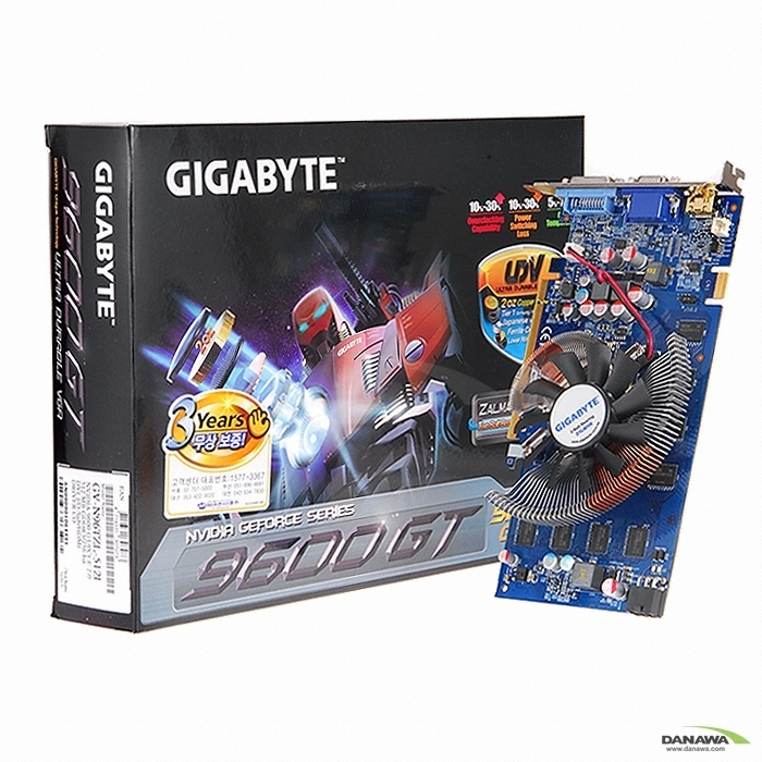 GIGABYTE 지포스 9600GT UDV Over HDMI 512MB 잘만AlCu_이미지