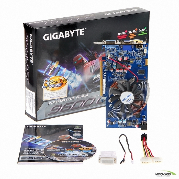 GIGABYTE ������ 9600GT UDV Over HDMI 512MB �߸�AlCu
