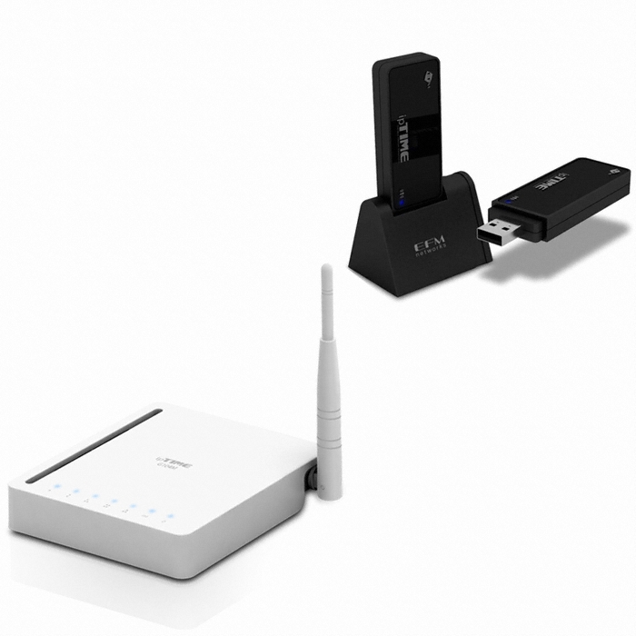 EFM ipTIME G104M 공유기 패키지 (+ G054U2BE USB 2.0 무선랜카드)_이미지