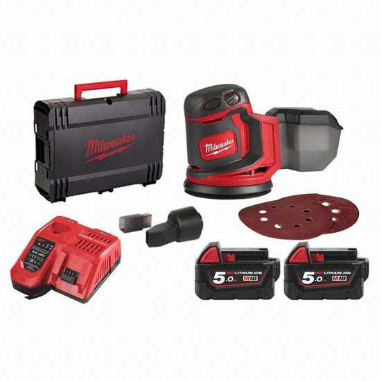 밀워키 M18 BOS125 (5.0Ah, 배터리 2개)_이미지