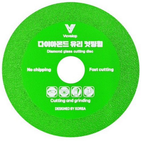 바벨롭 4인치 다이아몬드 유리 컷팅휠 (5개)_이미지
