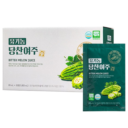 바이오로제트 유기농 당찬 여주즙 60ml 30포 (2개)_이미지