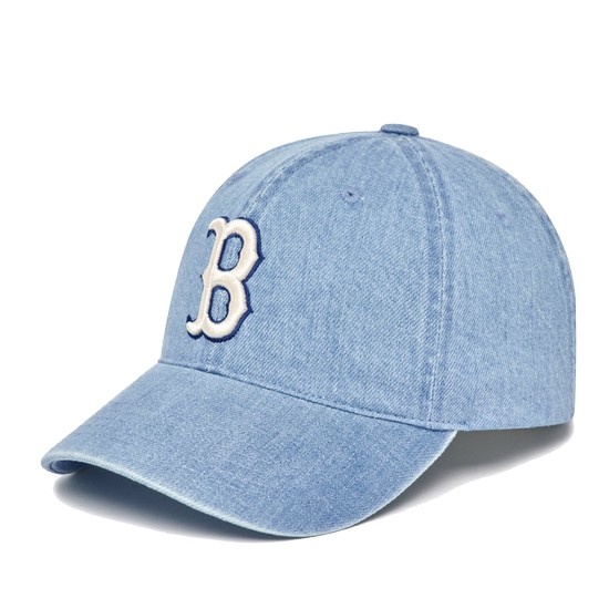 MLB 데님 언스트럭쳐 볼캡 3ACPD013N (43SBL, 스카이 블루)_이미지