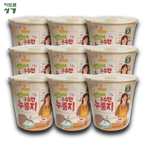 성경식품 지도표성경김 성경이네 구수한 누룽지 30g [9개] 상품이미지