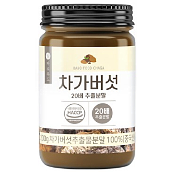 바로푸드 차가버섯 20배 추출분말 200g (1개)