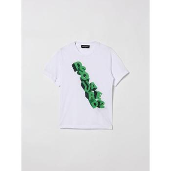 디스퀘어드2 Little Boys T shirt DQ3302D004G White DQ10X