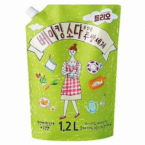 트리오 베이킹소다를 담은 주방세제 1.2L (1개)_이미지