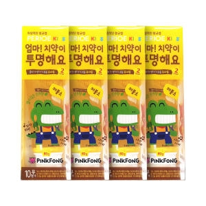 LG생활건강 페리오 엄마 치약이 투명해요 저불소 80g (4개)