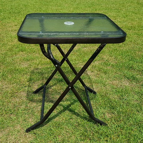 위드퍼니처 유로 강화유리 접이식 사각 야외 테이블 700