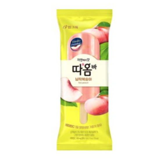 빙그레 따옴바 납작복숭아 75ml [4개]