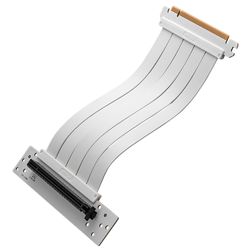 MSI PCI-E 4.0 X16 라이저 케이블 (180mm, 화이트)_이미지