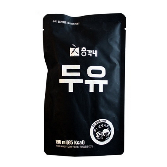 자연의모든것 총각네 무가당 국산 검은콩 두유 190ml