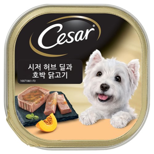 한국마즈 시저 허브 딜과 호박 닭고기 100g (96개)